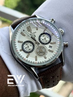 TAG BELT 3 CHORNO NEW BROWN BELT WHITE DIAL_img_2