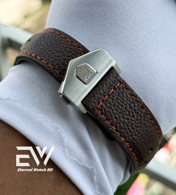 TAG BELT 3 CHORNO NEW BROWN BELT WHITE DIAL_img_3