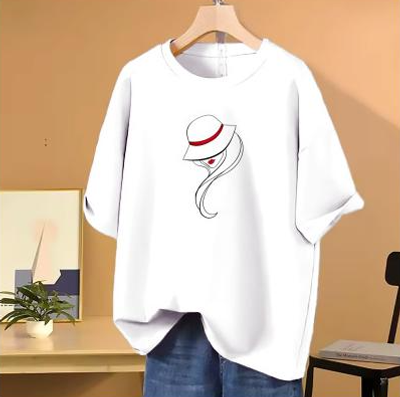 Meow Drop Shoulder T-Shirt for Women_img_0