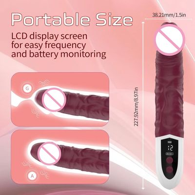 Dildo Vibrator For Women LCD Display G-Spot 12 Frequency Powerful Clit Stimulation Massager Sex toys For Adults Female_img_3