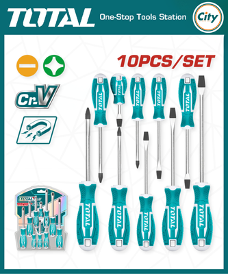 ১০ পিস স্ক্রু ড্রাইভার সেট প্রিমিয়াম মানের Total Tools_img_0