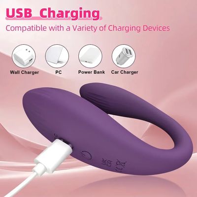 Wireless Dildo Vibrator Female Dual Motors U Shape Clitoris Vagina Stimulator Wearable G-spot Sex Toys for Women Couples Adults_img_4