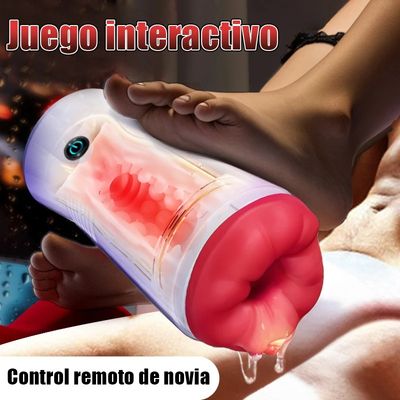 APP Remote Male Masturbator Cup with Memory Function 9 Modes Vibration Real Vagina Blowjob Masturbation Machines Adults Sex Toys_img_4
