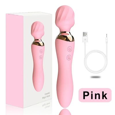 10 Speeds Heating AV Vibrators Magic Wand Vibrators Clitoral Stimulators Vaginal G-spot Massagers Women's Masturbators Sex Toys_img_8
