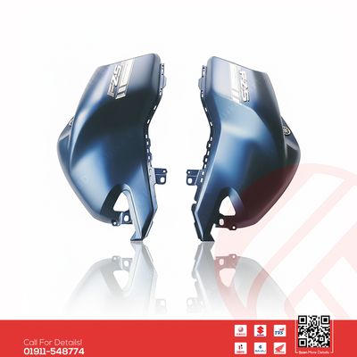 Tanky box (3D-Mat Blue) for Yamaha FZS V3 bike._img_0