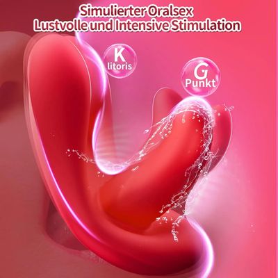 App Remote Control Vibrators Tongue-Shaped Butterfly 9-frequency Vibrator Wearable Panties Clitoral Stimulator Sex Toy for Women_img_5