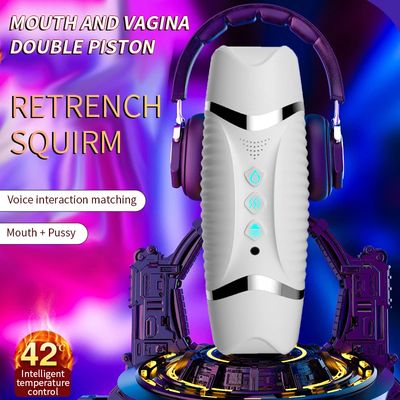 Automatic Male Masturbation Cup Penis Massage Vagina Blowjob Vibration Dual Channel Men Masturbator Sex Toys for Men Adult Goods_img_3