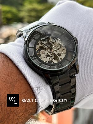 FOSSIL AUTO SKELETON CHAIN FULL BLACK_img_1