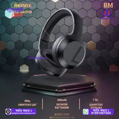REMAX RB-660HB Stereo Wireless Bluetooth Headset L1-H9003💥_img_1
