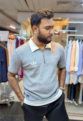 trandy Rip Zipper Polo_img_0
