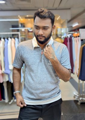 trandy Rip Zipper Polo_img_5
