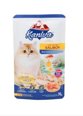 Kaniva Super Premium Grain Free Pouch Soft Jelly Different Flavours Tuna Chicken Lamb Salmon 70g_img_2