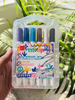 Acrylic Brush Pen - 12 Colors (Soft Tip)_img_0