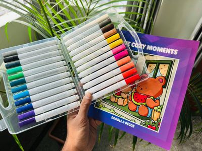 24 Acrylic Brush Pen + One Book (Combo)_img_2