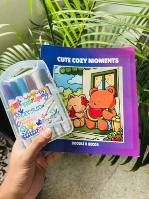 12 Acrylic Brush Pen + One Book (Combo)_img_4