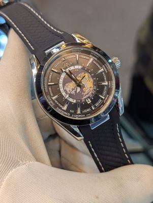 Omega Worldtimer Quartz Belt Black_img_1
