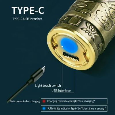 T9 Vintage USB C Type cable with Rechargeable Hair Trimmer metal body For Men and Women_img_4
