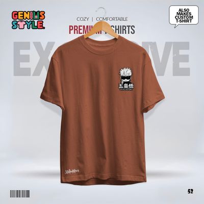 Satoru Gojo (Jujutsu Kaisen) Premium Drop Shoulder T-shirt - 52_img_3