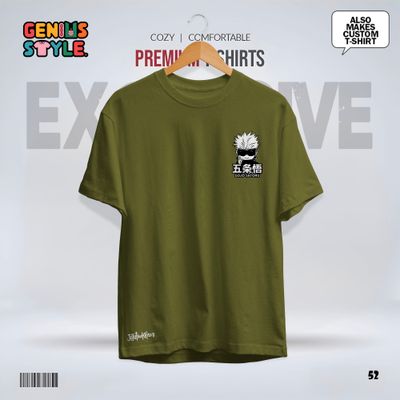 Satoru Gojo (Jujutsu Kaisen) Premium Drop Shoulder T-shirt - 52_img_4