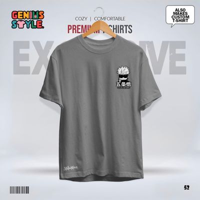 Satoru Gojo (Jujutsu Kaisen) Premium Drop Shoulder T-shirt - 52_img_5