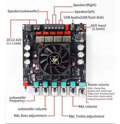 Sini Audio XY-HT21MAX 2.1 Channel HIFI Amplifier 800W_img_3