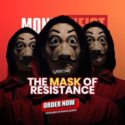 Money Heist Salvador Dali Mask – Premium Quality Cosplay & Party Mask_img_0