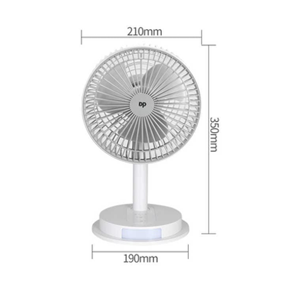 Dp 7627 (rechargeable Portable Usb Fan With Led Light) 4000mah_img_1