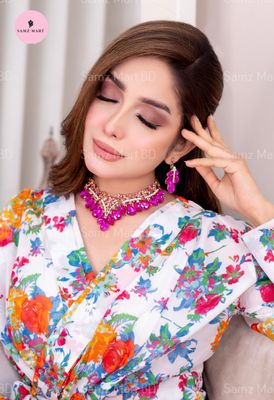 Rose Gold Luxury Party Necklace Set+ Bracelet_img_2