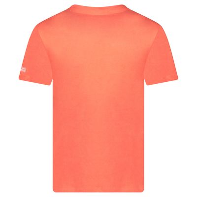Canadian Peak JVICKEAK Homme - T-Shirt Col Rond avec Impressions et Drapeau Corail_img_3