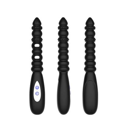 Flexible Electric Shock Pulse Vibrating Anal Bead String Vibrator, Prostate Massager Gay Anal Plug Butt Plug, Sex Toys for Men_img_5