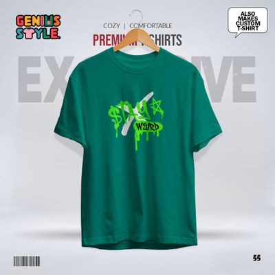 Stay Weird Premium Drop Shoulder T-shirt - 55_img_2