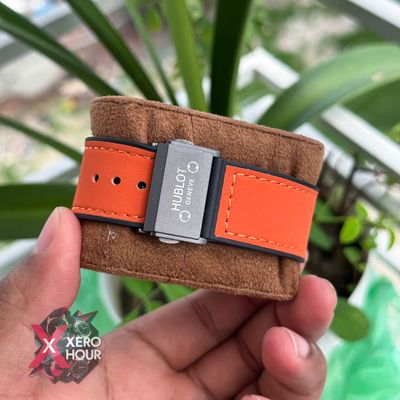 Hublot Classic Fusion Watches Chronograph | Velvet Orange belt -Orange dial_img_5