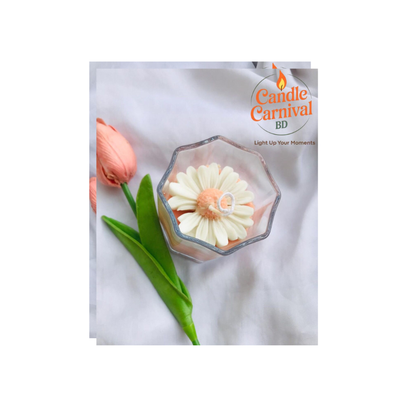 Daisy Flower Jar Candle ( Jasmine fragrance )_img_1