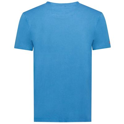 Men's Short-Sleeved T-Shirt with Blue Flag_img_1