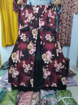 দুবাই চেরি ডিজিটাল প্রিন্ট বোরকা_img_3