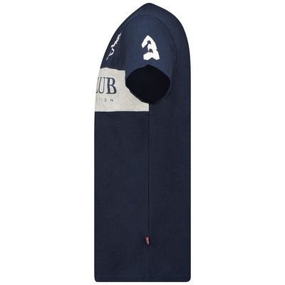 Short-sleeved V-neck T-shirt Navy_img_3
