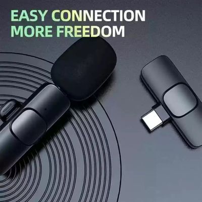 K8 Collar Wireless Microphone for Type C Mobiles / K8 Wireless Lavalier Microphone Type C Supported (Single Mic & Single Type C Receiver)_img_2