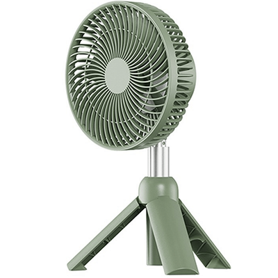 AZEADA PD-F27 Rechargeable Fan With Tripod Stand- Green Color_img_0