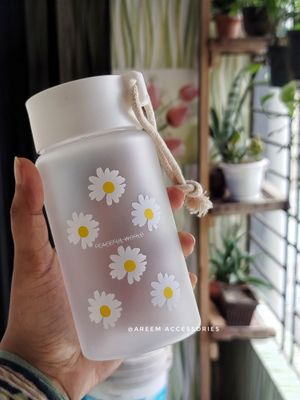 Daisy Water Pot (Frosted- Multi Flowers)_img_0