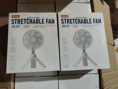 AZEADA PD-F27 Rechargeable Fan With Tripod Stand- Green Color_img_1