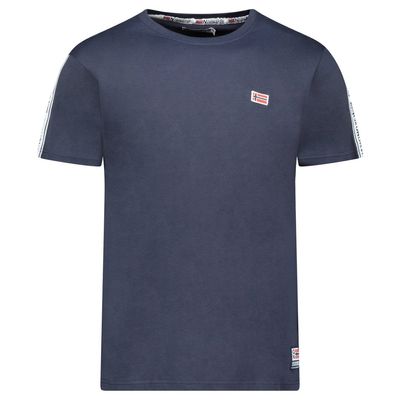 T-Shirt Men Short Sleeve with Navy Flag_img_0