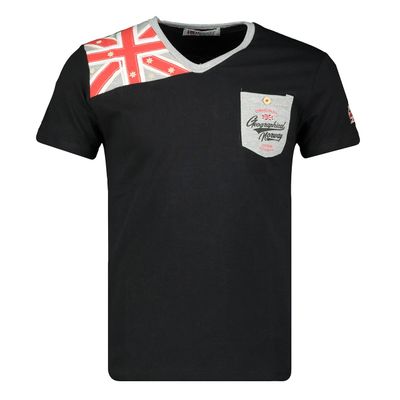 Men - V-neck T-shirt Black_img_0