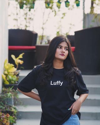 Luffy Oversized Black T-Shirt_img_3