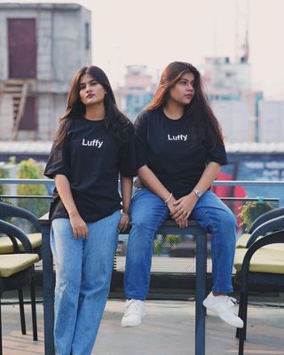 Luffy Oversized Black T-Shirt_img_4