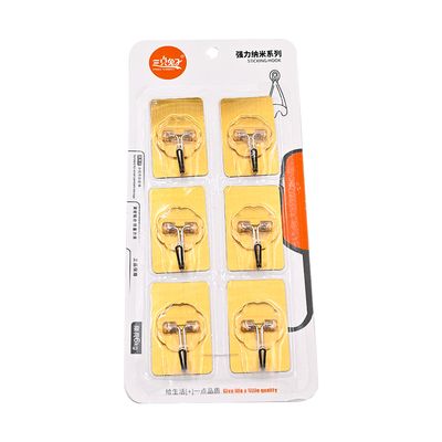 Transparent Self-Adhesive Wall Hooks_6pcs WH-2227_img_1