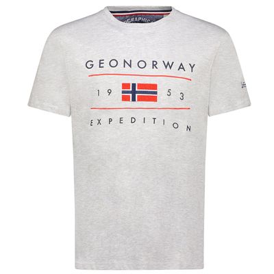 Men's T-Shirt Short Sleeve with Light Grey Flag_img_0