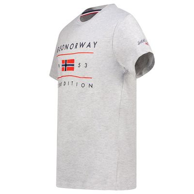 Men's T-Shirt Short Sleeve with Light Grey Flag_img_3