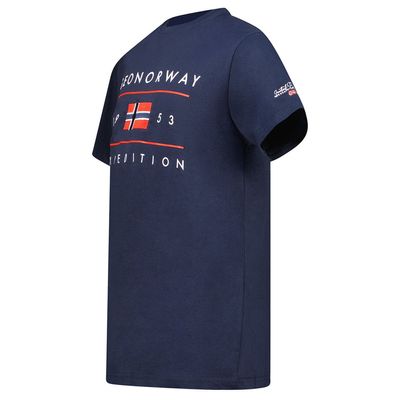 T-Shirt Men Short Sleeve with Navy Flag_img_2