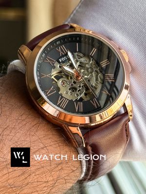 FOSSIL AUTO MAROON BELT ROSE GOLD CASE_img_2
