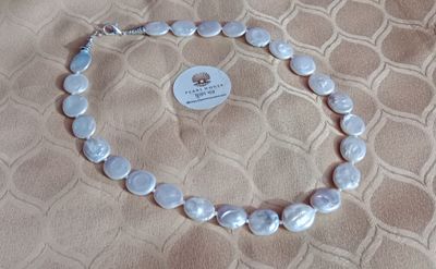 White Coin Pearl Necklace_img_0